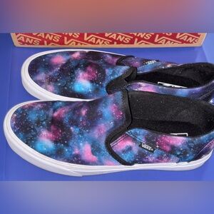Vans Cosmic Print Slip-On Shoes Size 11 Women/9.5 men